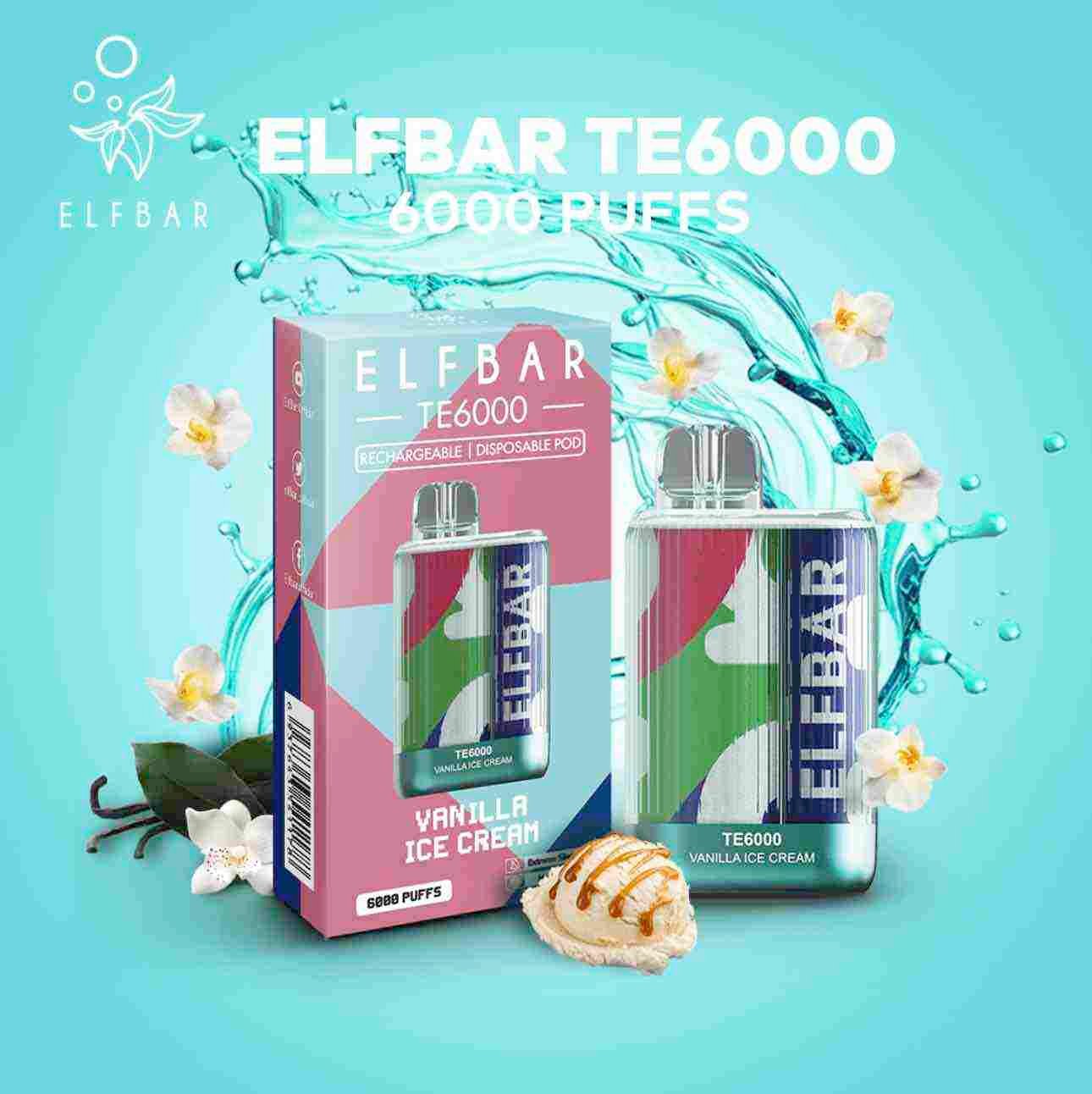 Vanilla ice Cream ELF BAR TE6000