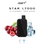 IGET STAR L7000 DISPOSABLE VAPE – CHERRY ICE