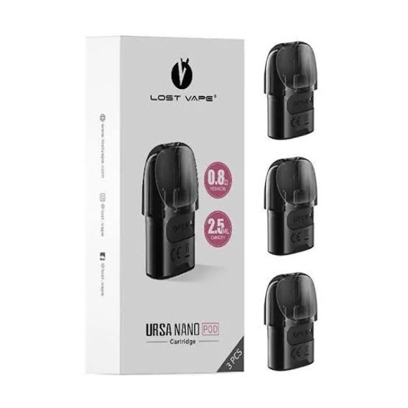 LOST VAPE URSA Nano - Pack of 3 Cartridges Pod 2.5ml