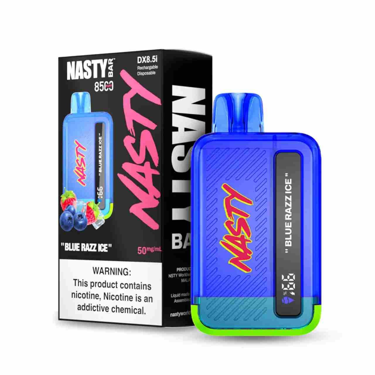 Nasty Bar Blue Razz ice - (8500 Puffs)