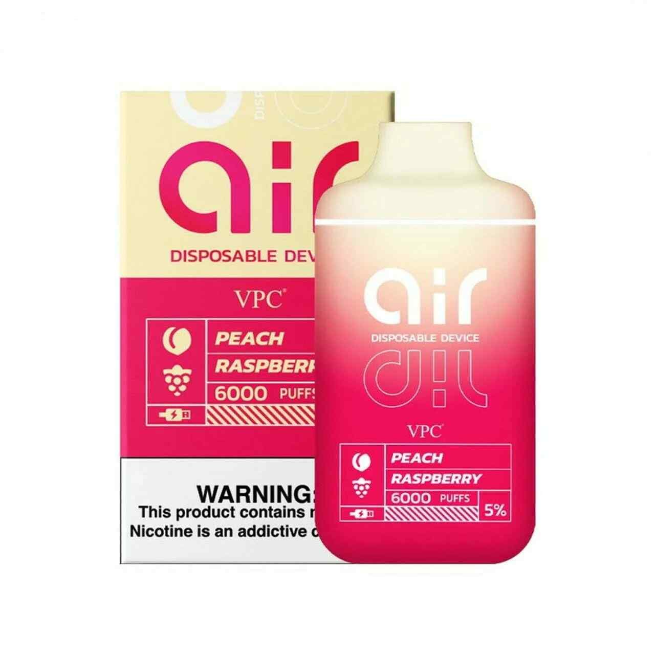 AIR Vape - Peach raspberry - (6000 Puffs)