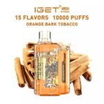 IGET FLARE B10000 – Orange Bark Tobacco