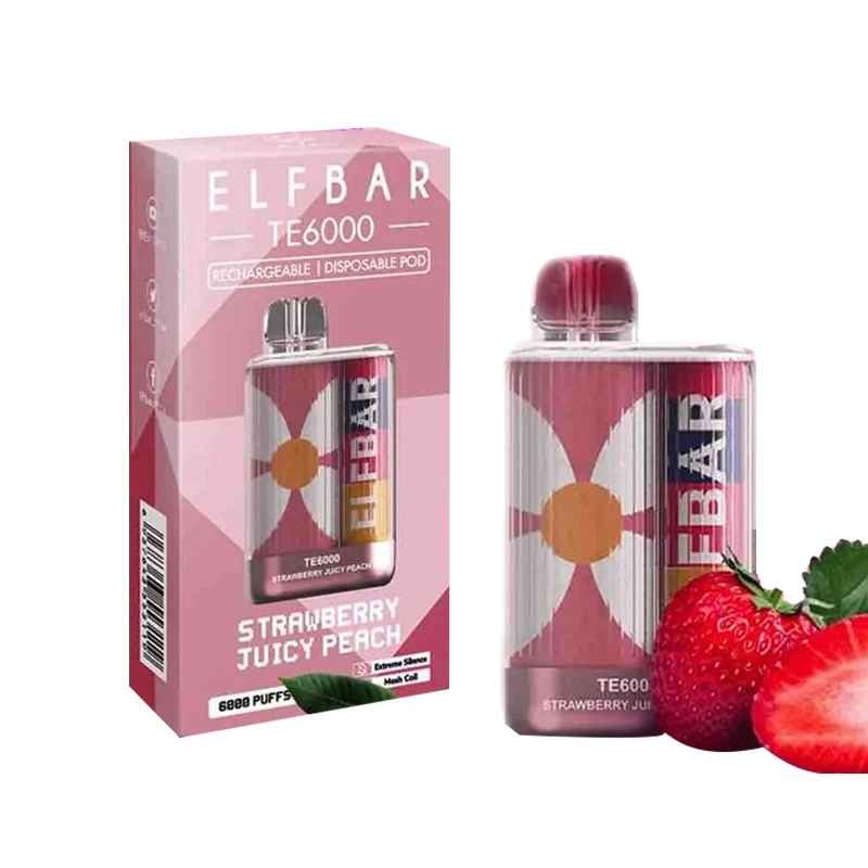 ELF BAR TE6000 - Strawberry Juicy Peach