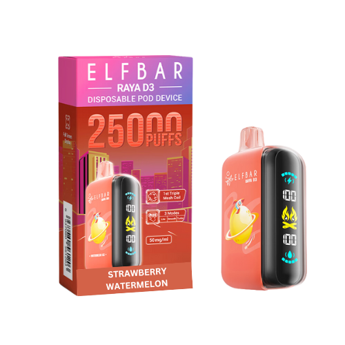 ELF BAR RAYA D3 – Strawberry Watermelon – 25000