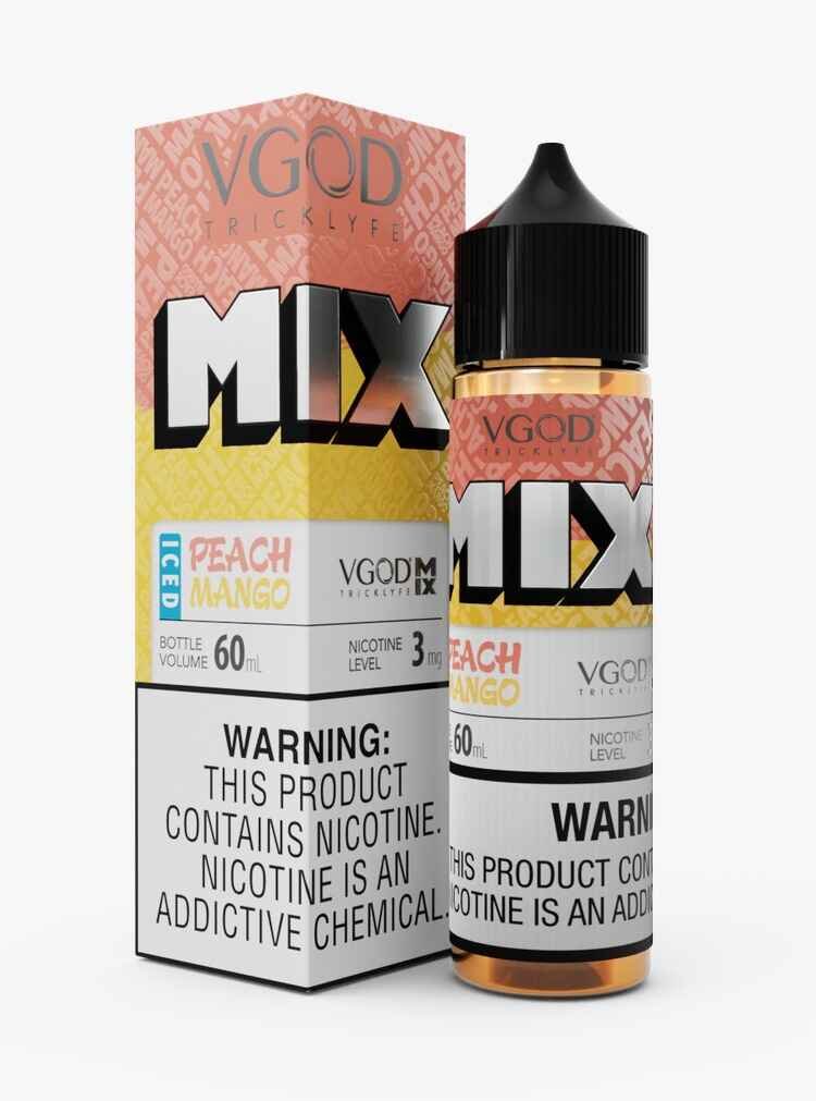 Vgod Nicotine Salt- Iced Peach Mango