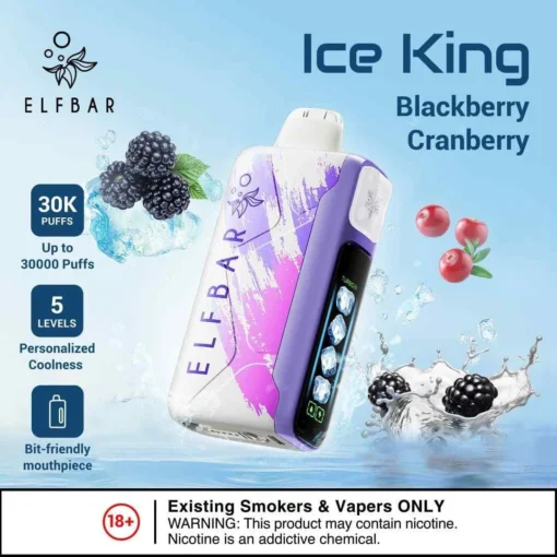 Elf Bar Ice King - Blackberry Cranberry - 30K