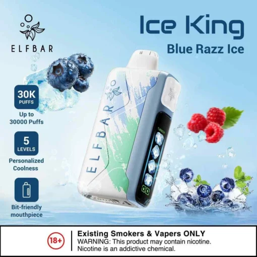 Elf Bar Ice King - Blue Razz Ice - 30K