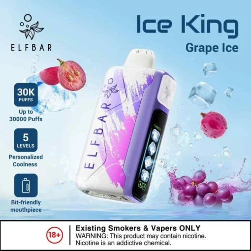 Elf Bar Ice King - Grape Ice - 30K