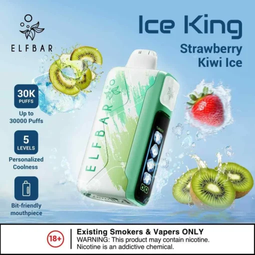 Elf Bar Ice King - Strawberry Kiwi Ice - 30K