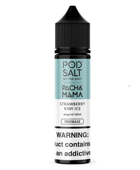 Pod Salt Freebase Strawberry Kiwi Ice (60ml | 3mg & 6mg | Gorilla Bottle)
