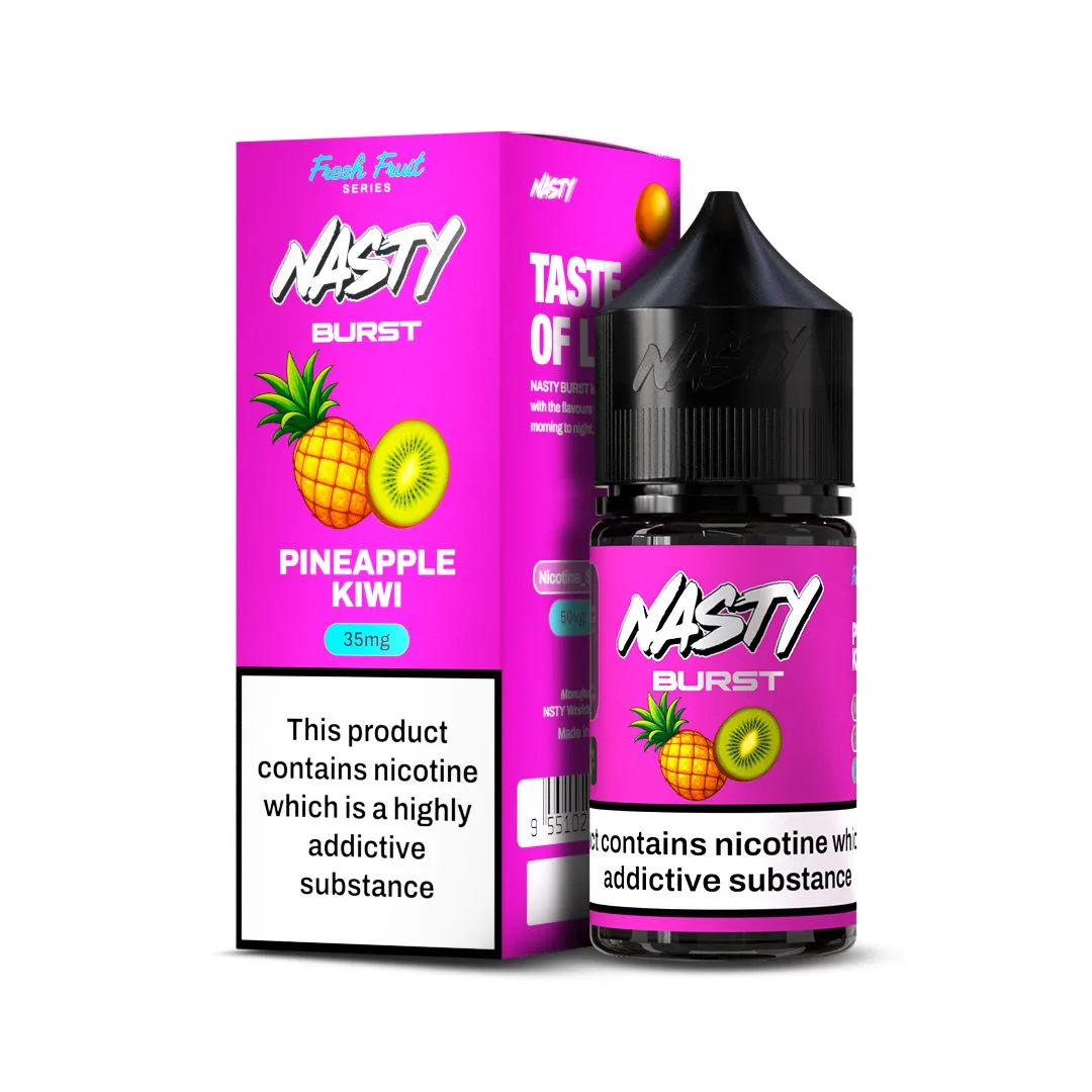 Nasty Burst Nic salts – Pineapple Kiwi