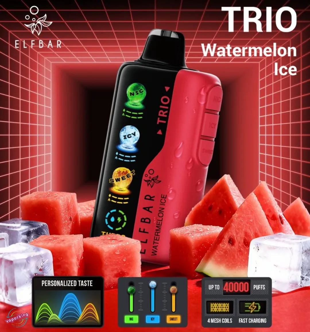 Elf Bar Trio - Watermelon Ice - 40,000 Puffs