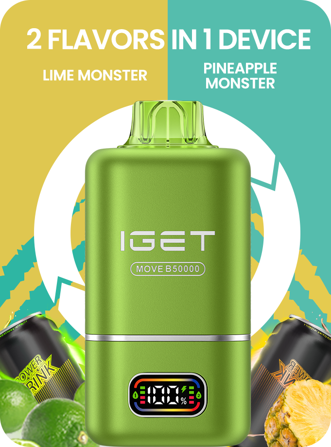 IGET MOVE B50000 Lime Monster + Pineapple Monster | 50K Puffs Vape