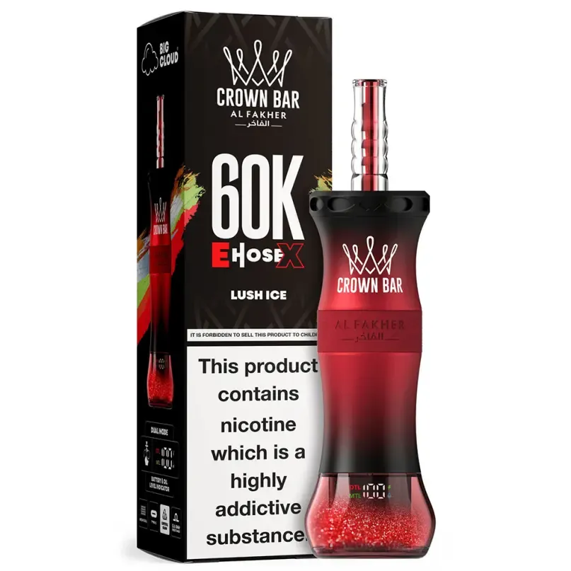 Al Fakher Crown Bar E-Hose X Lush Ice – 60K Puffs