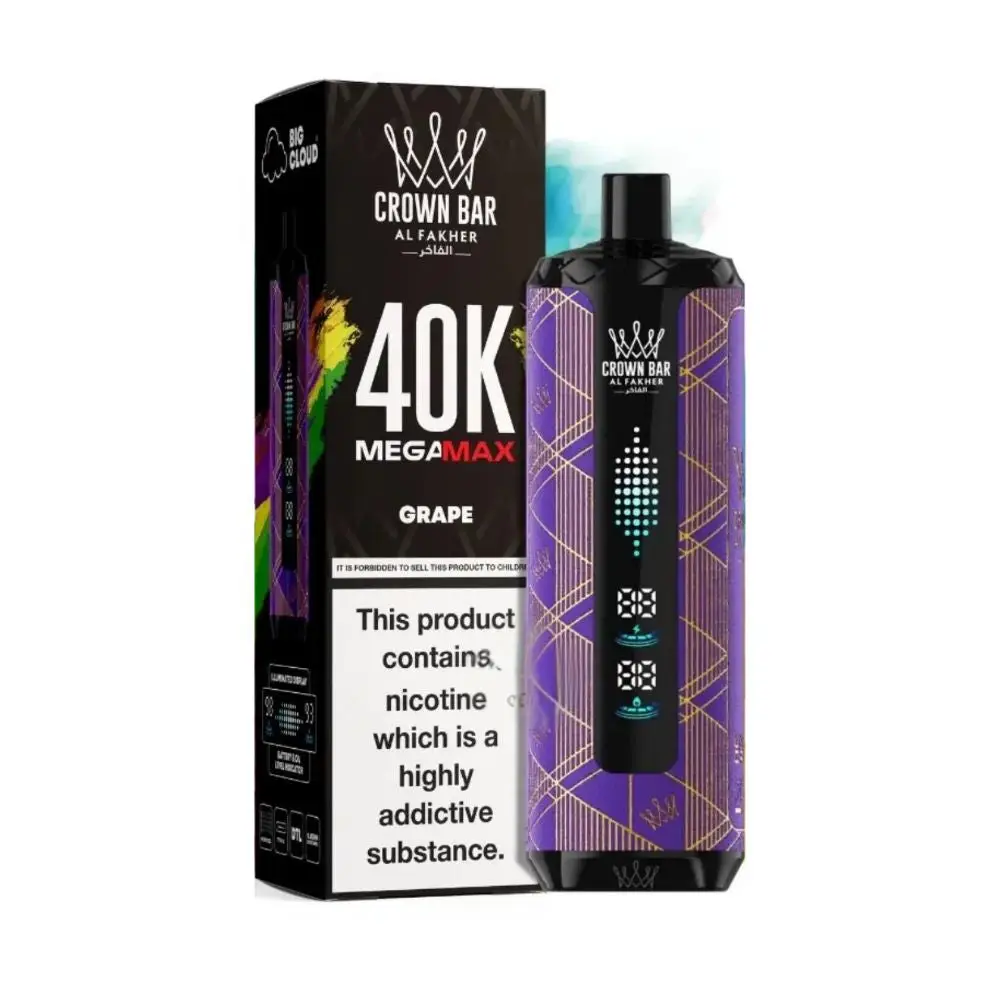 Al Fakher Mega Max 40,000 Puffs – Grape