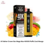 Al Fakher Mega Max 40,000 Puffs – Cool Mango