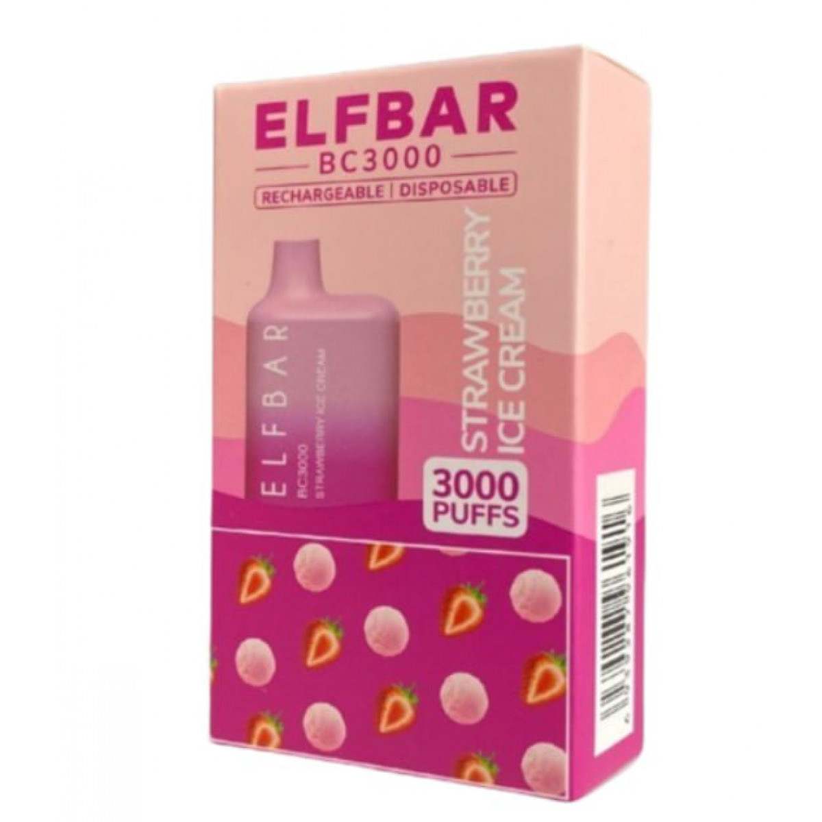 ELF BAR BC3000 - Strawberry ice Cream
