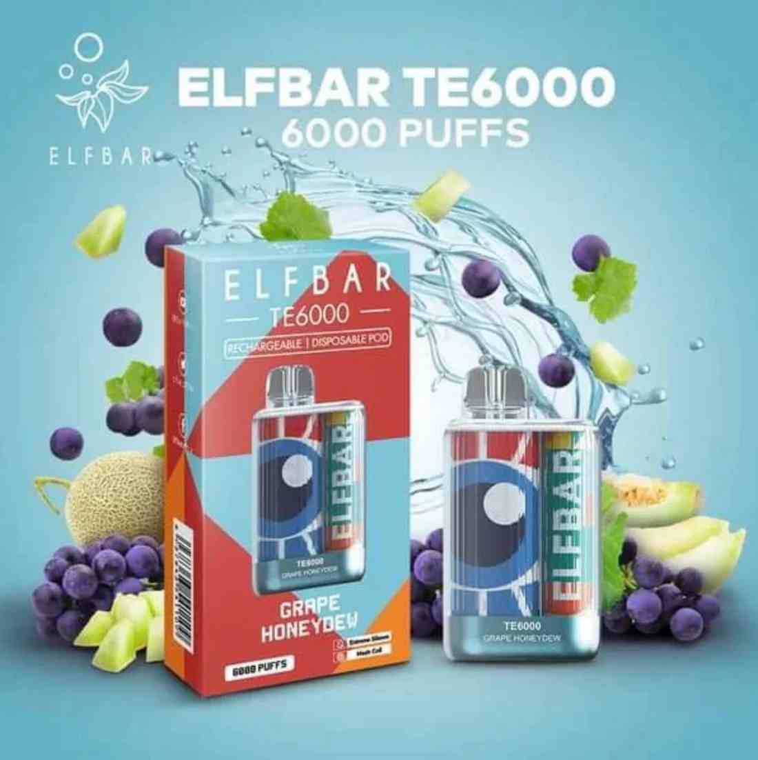 ELF BAR TE6000 Grape Honeydew