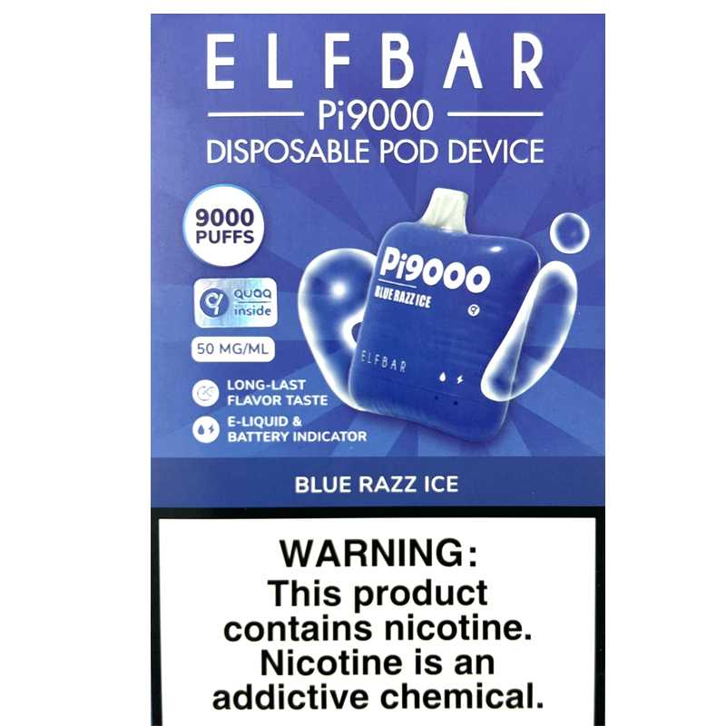 ELF BAR Pi9000 Blue Razz ice