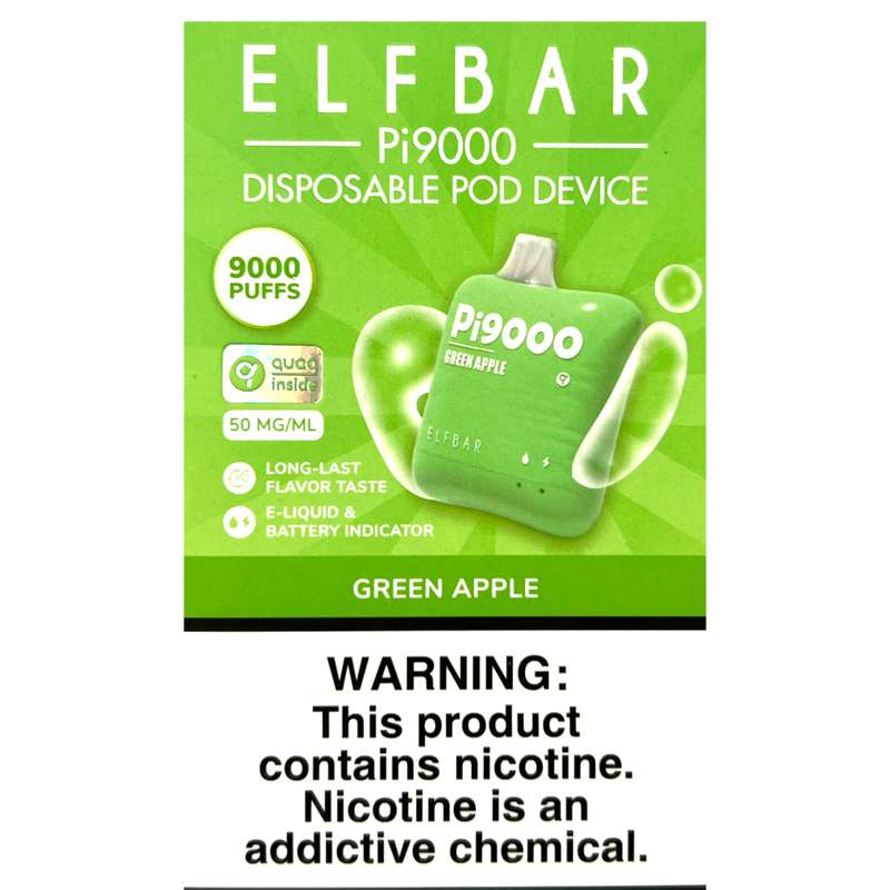 ELF BAR Pi9000 – Green Apple