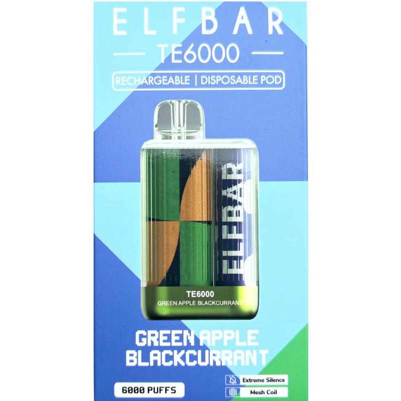 ELF BAR TE6000 - Green Apple Blackcurrant