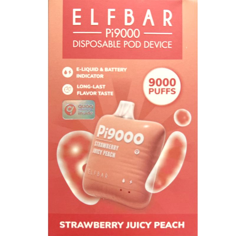 ELF BAR Pi9000 - Strawberry Juicy Peach