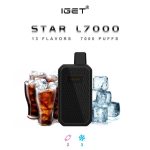 IGET STAR L7000 DISPOSABLE VAPE – COLA ICE