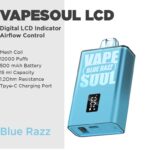 Blue Razz ice – Vapesoul LCD (12000 Puffs)