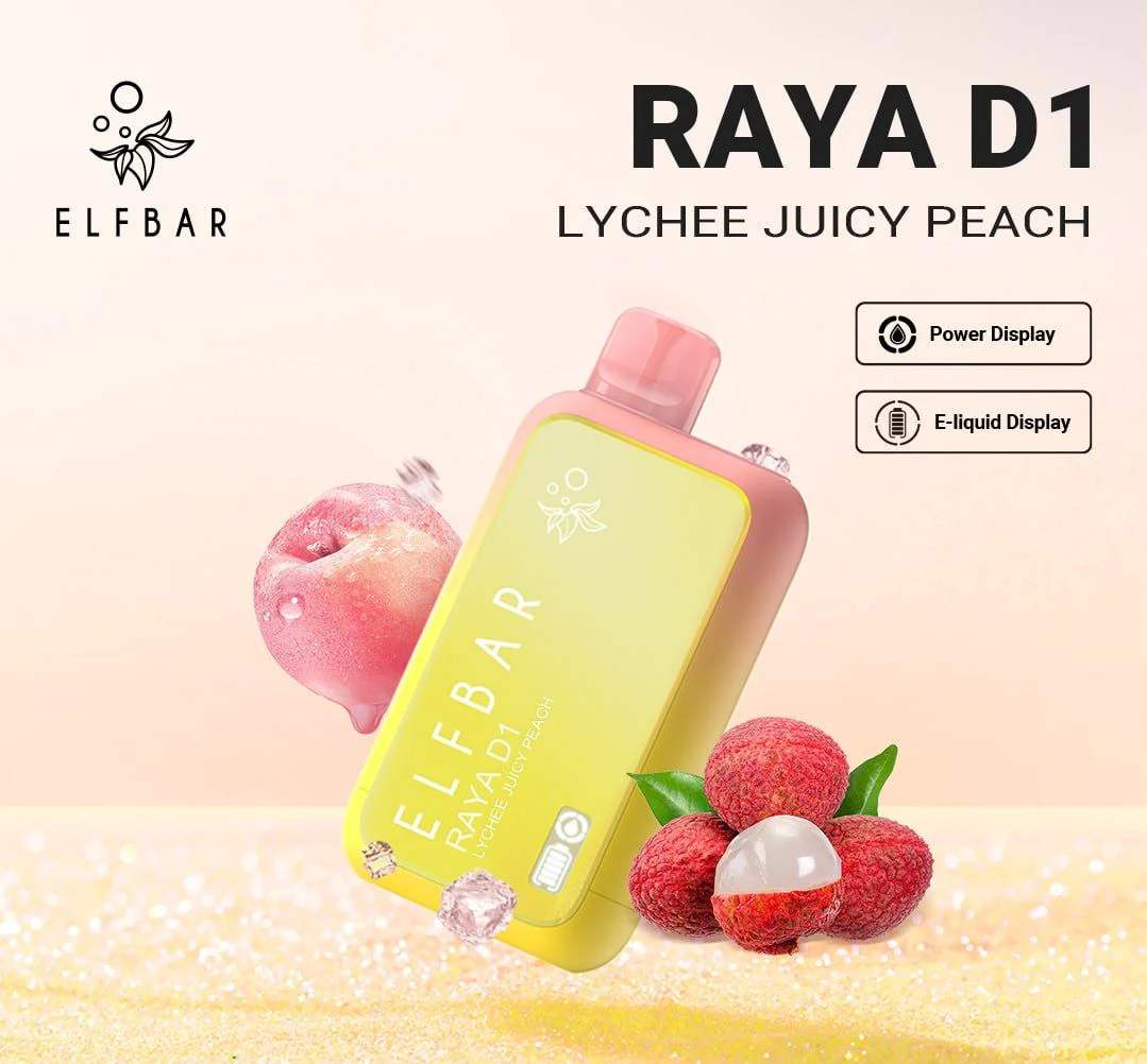 ELF BAR RAYA D1 - Lychee Juicy Peach