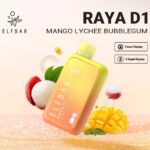 ELF BAR RAYA D1 – Mango Lychee Bubblegum – 13000 Puffs