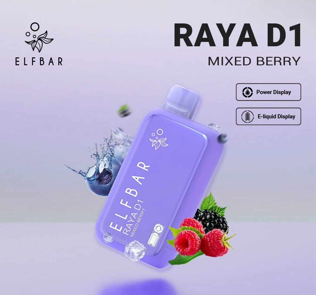 ELF BAR RAYA D1 - Mixed Berry - 13000 Puffs