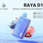 ELF BAR RAYA D1 – Peach Lychee Blackcurrant